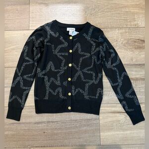 NEW Kids Cat & Jack Black and Gold Star Cardigan